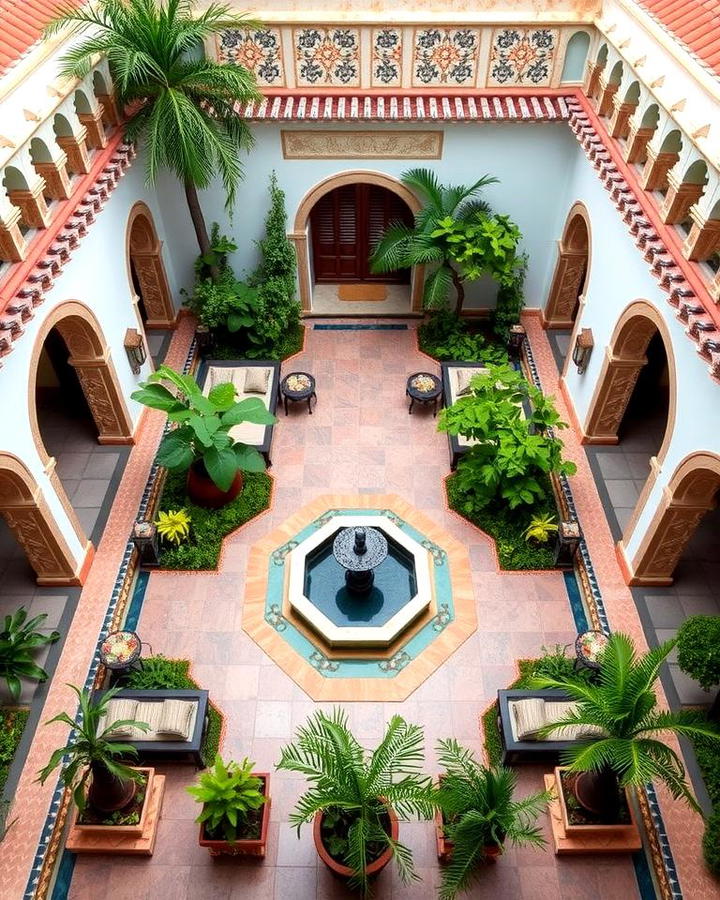 Andalusian Style Courtyard Layout