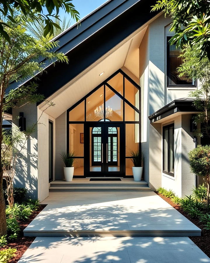 Angled Entryway Design