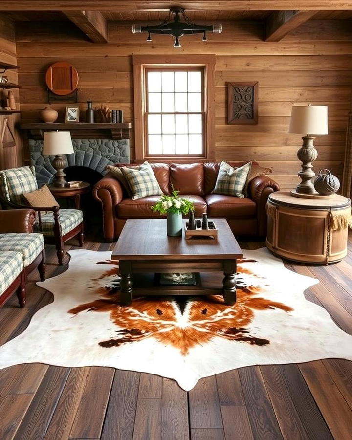 Animal Hide Rugs for Rustic Luxury