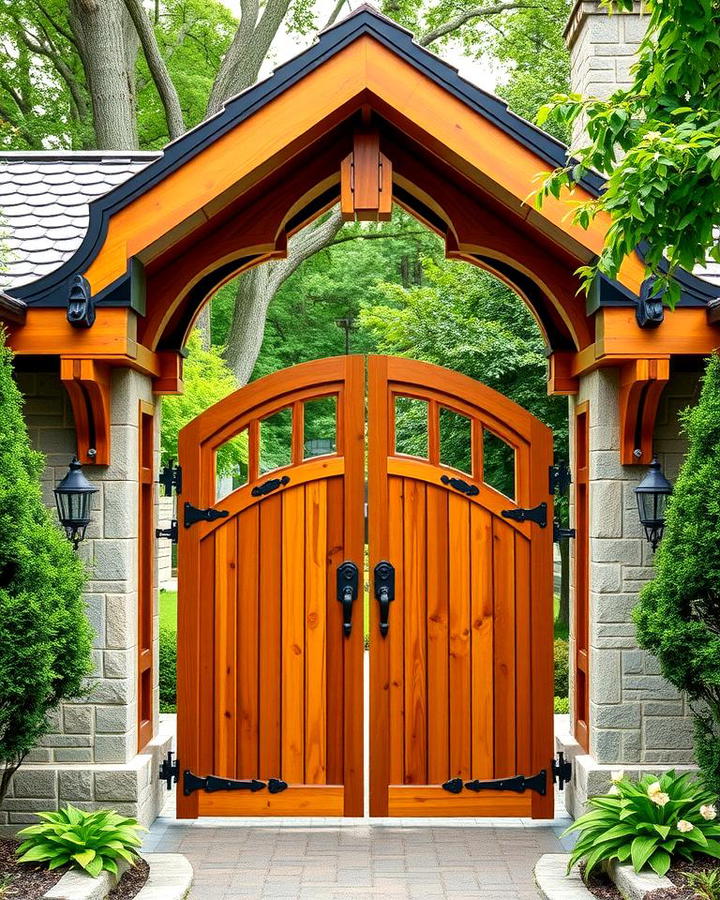 Arched Timber Gate