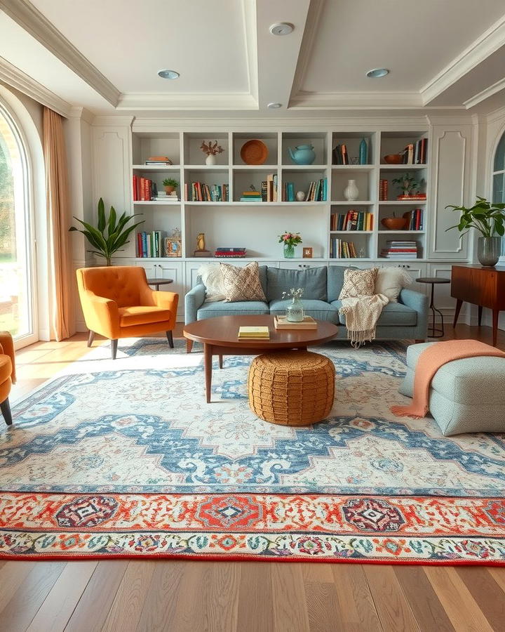 Area Rugs Over Carpets for Layered Style