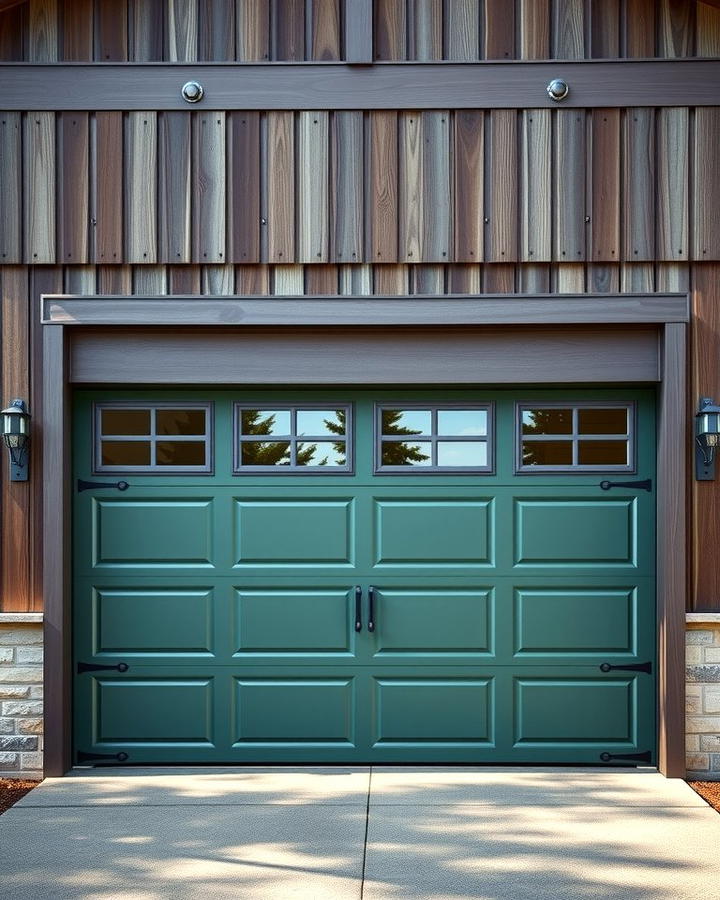 Army Green Garage Door for a Rugged Durable Look