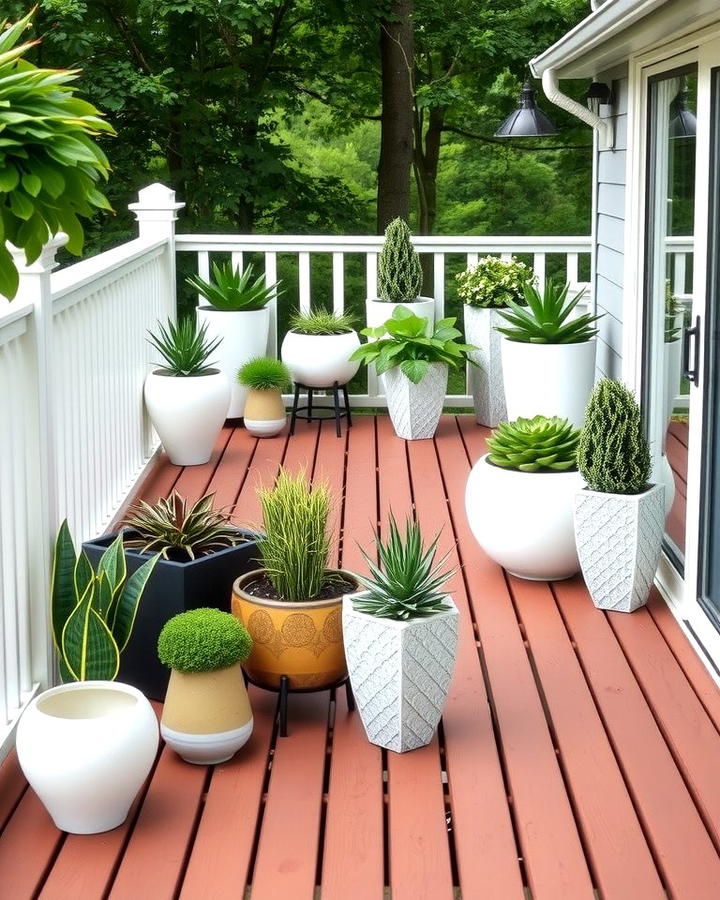 Arrange Plants in Decorative Planters