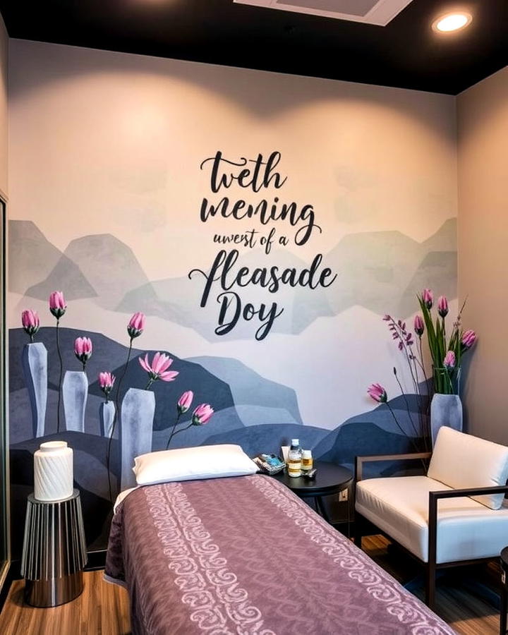 Artistic Wall Murals Esthetician Room