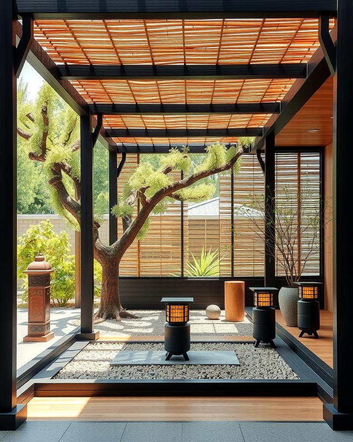 Asian Inspired Pergola