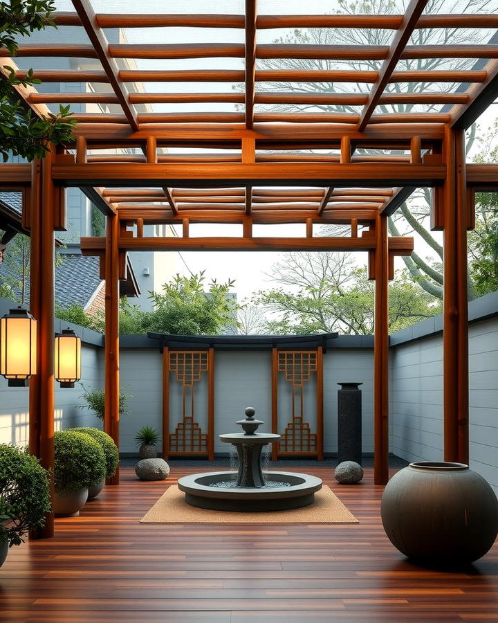 Asian Inspired Zen Pergolas