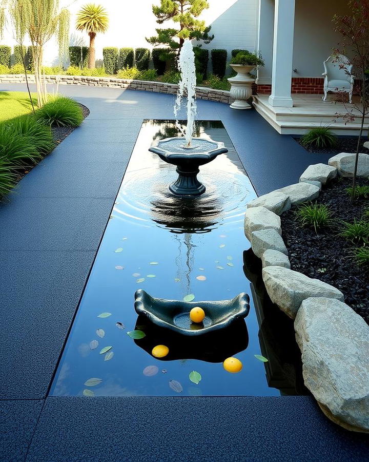 Asphalt Walkways with Water Features