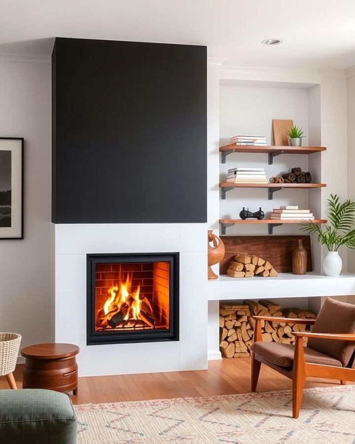 Asymmetrical Fireplace Designs