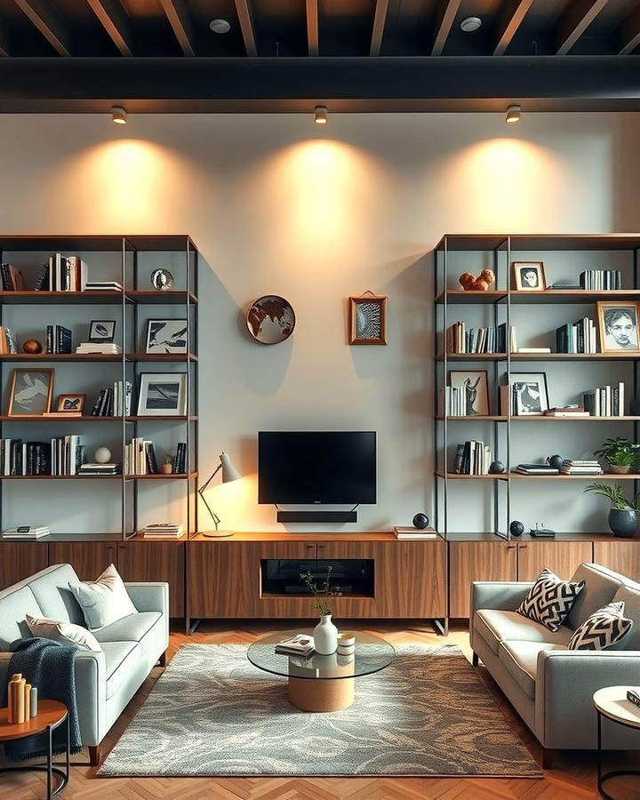 Asymmetrical Shelves for a Contemporary Twist