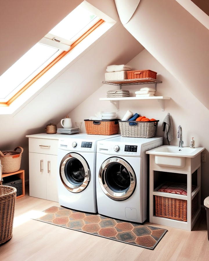 Attic Laundry Room Design