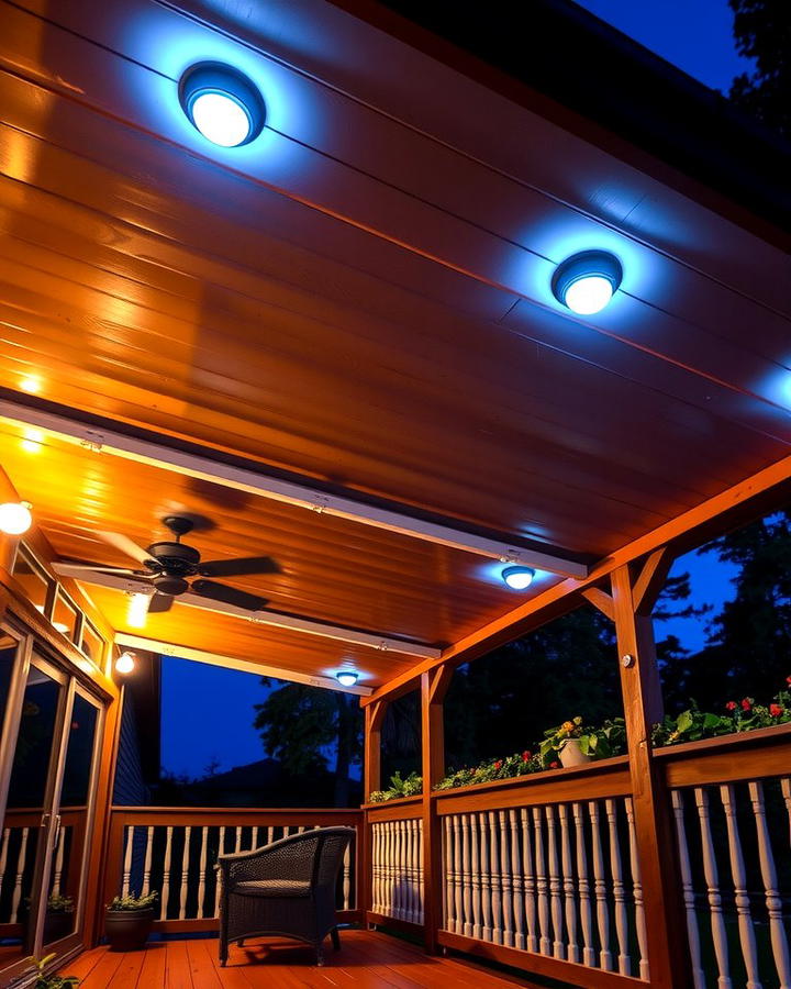 Awning with Built In Lighting
