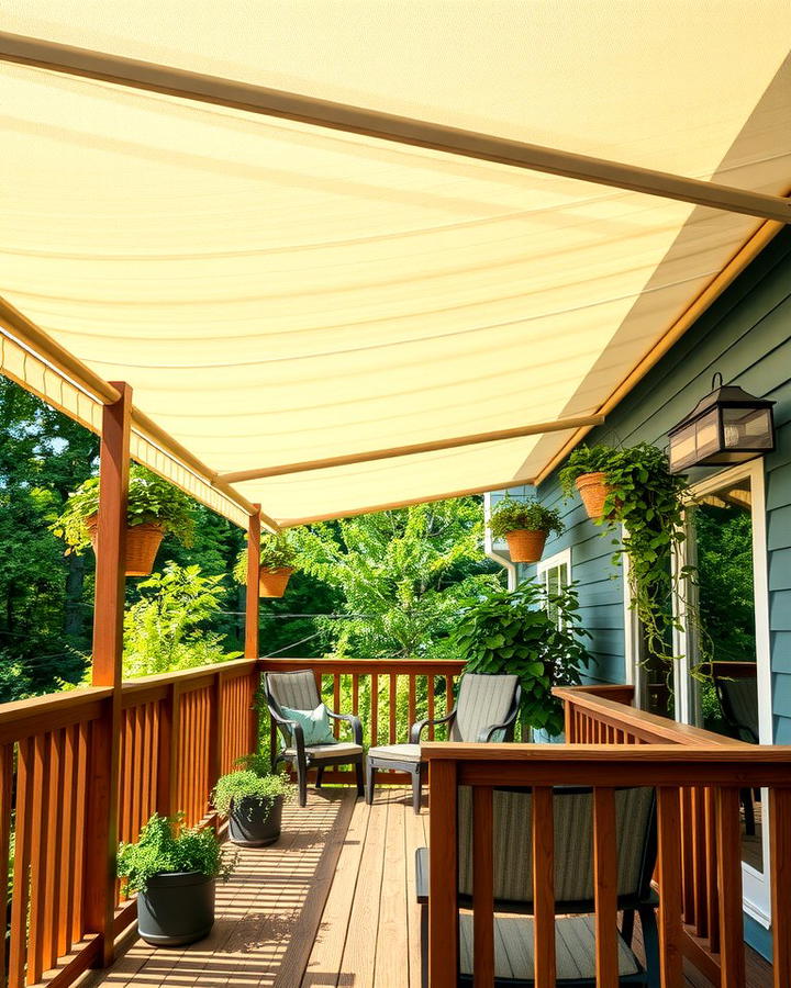 Awning with Planter Integration