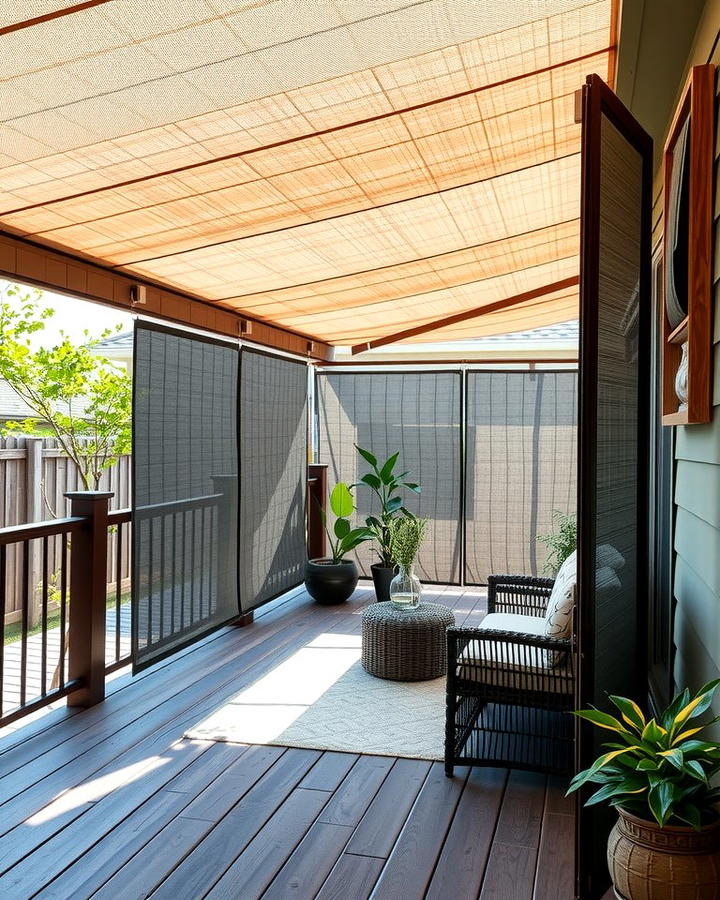 Awning with Side Panels for Extra Privacy