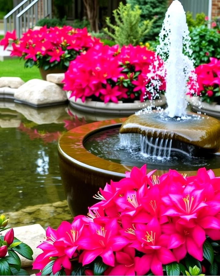 Azalea and Water Feature Pairing