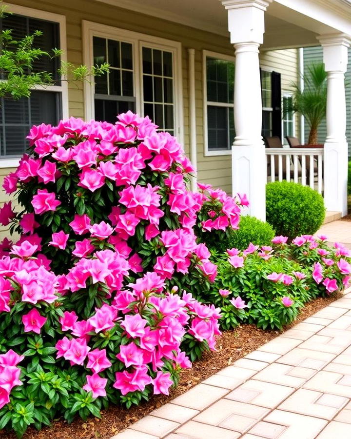 Azaleas as Foundation Plantings