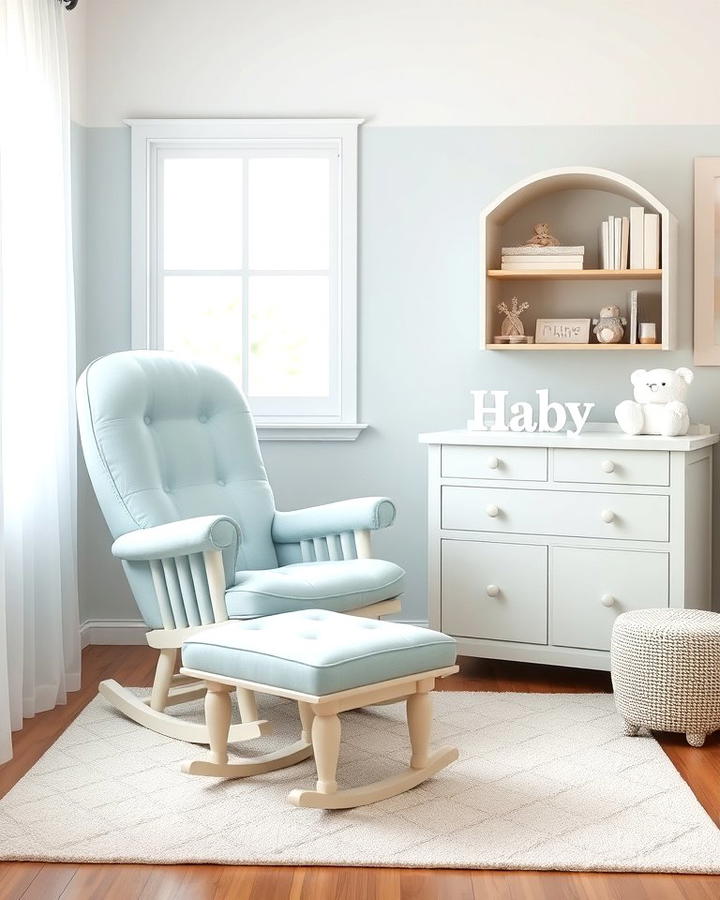 Baby Blue Rocking Chair