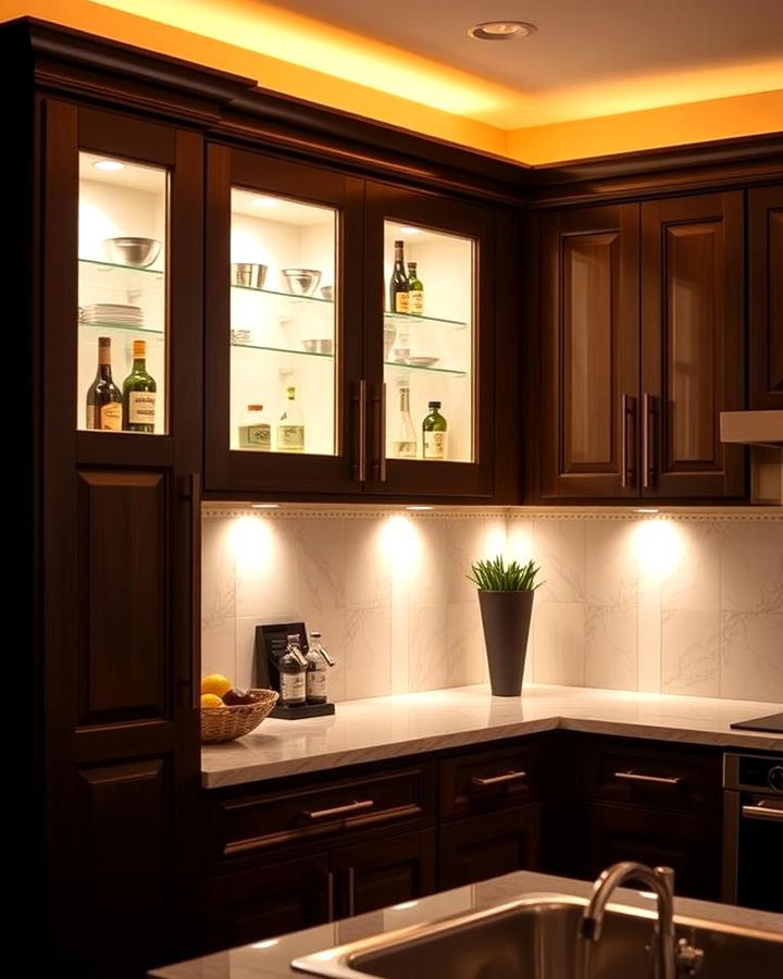 Backlit Cabinets