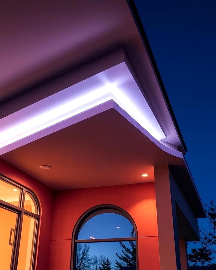 Backlit Soffit Panels for a Unique Design