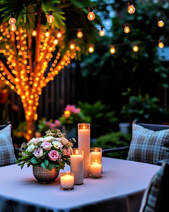 Backyard Candlelight for Intimate Gatherings