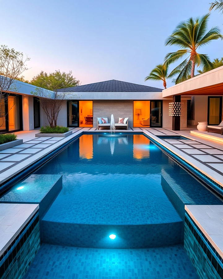 Backyard Geometric Pool