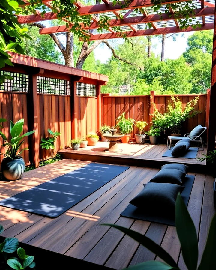 Backyard Yoga Deck Design