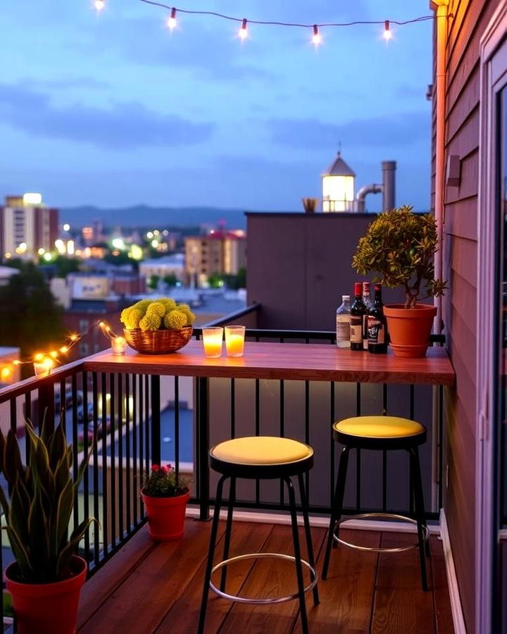 Balcony Bar for Entertaining