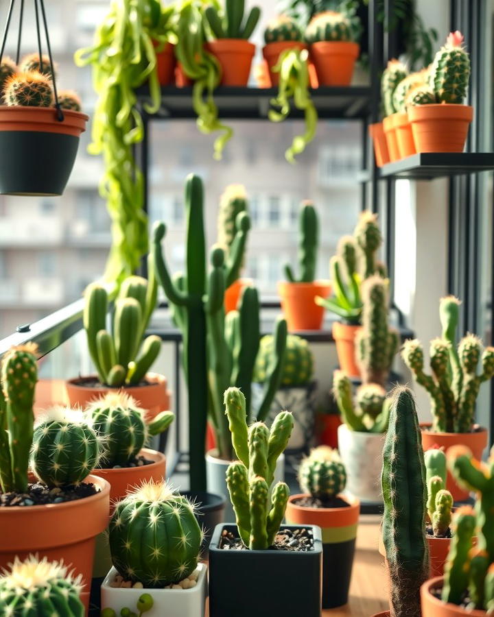 Balcony Cactus Garden