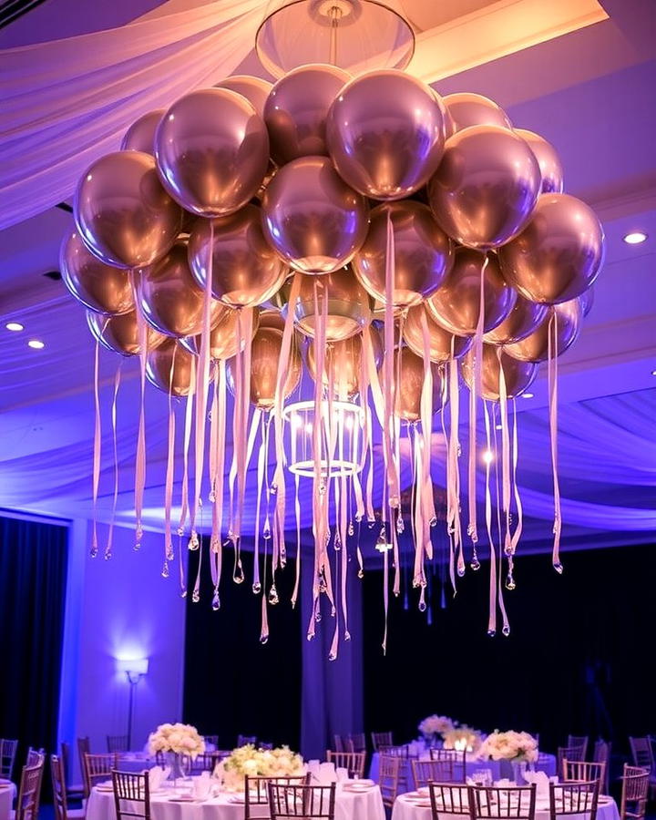 Balloon Chandelier Centerpiece