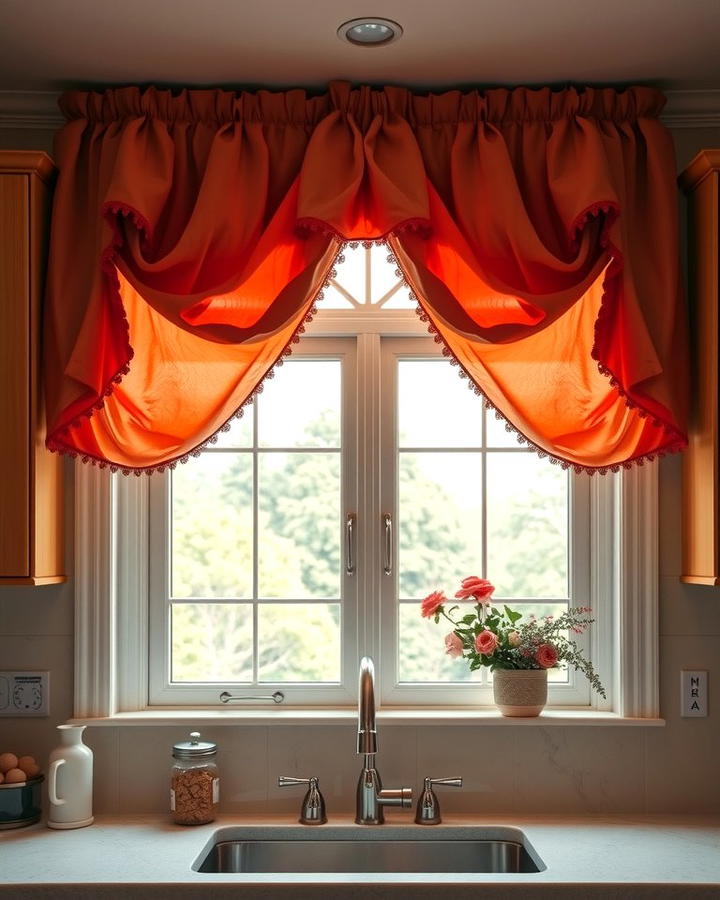 Balloon Valances for Vintage Flair