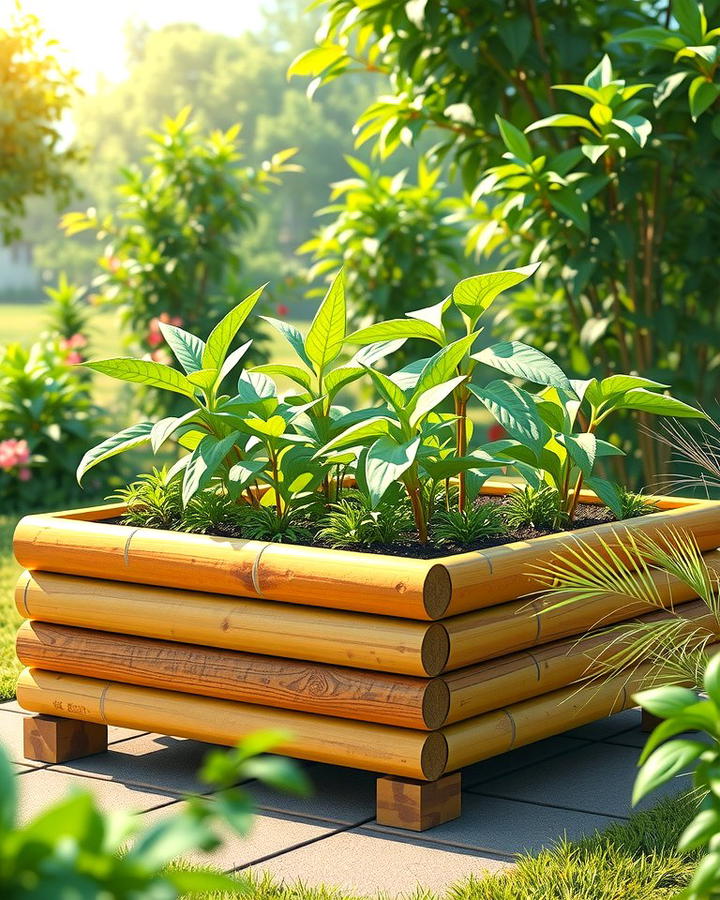 Bamboo Raised Garden Beds