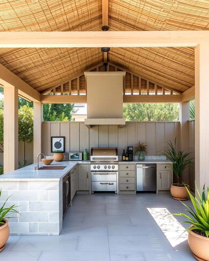 Bamboo Roof for a Zen Atmosphere