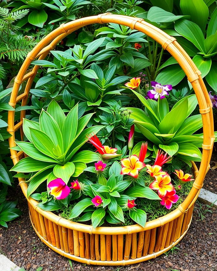 Bamboo Round Garden Bed