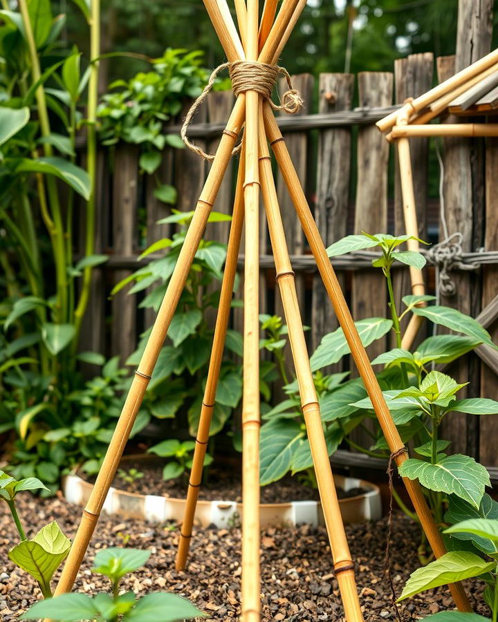 Bamboo Teepee Trellis 2