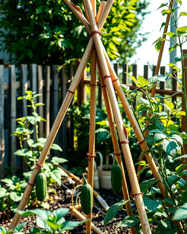 Bamboo Teepee Trellis