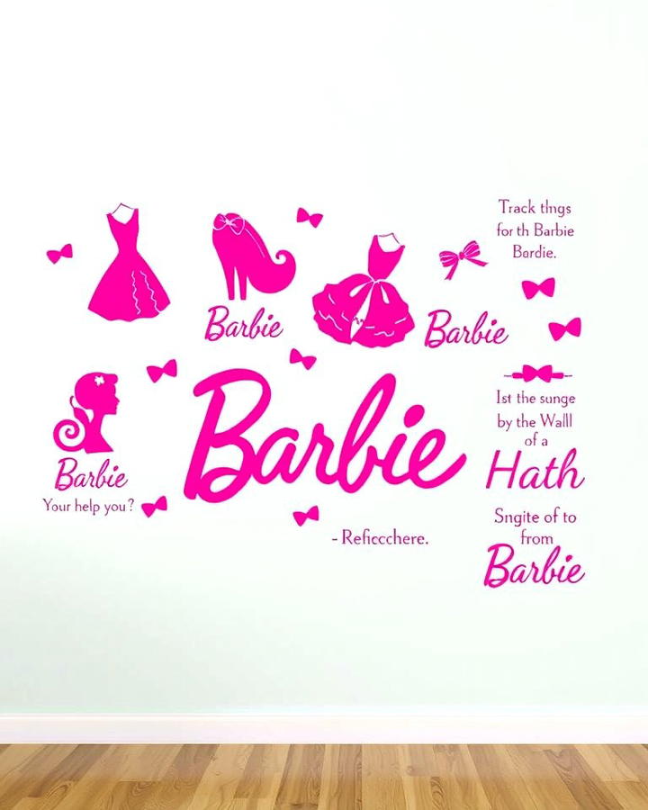 Barbie Inspired Wall Decals