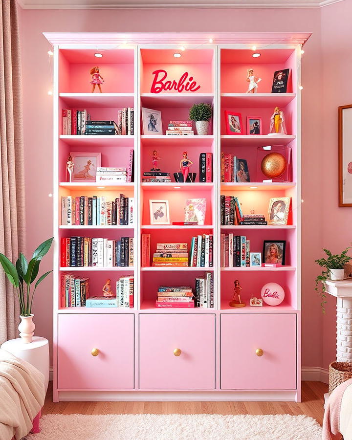 Barbie Themed Bookshelf