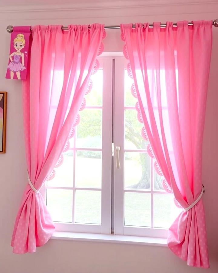 Barbie Themed Curtains