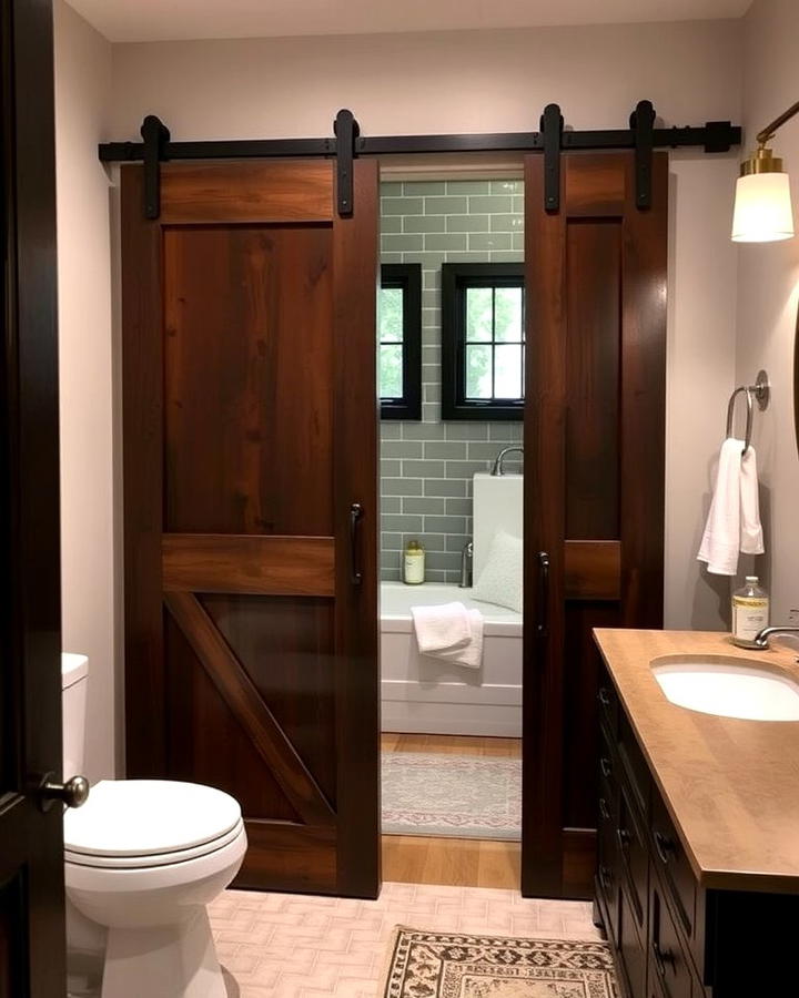 Barn Doors for Privacy