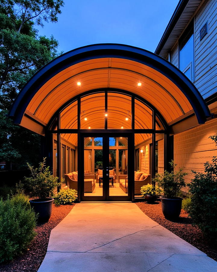 Barrel Vault Roof Patio