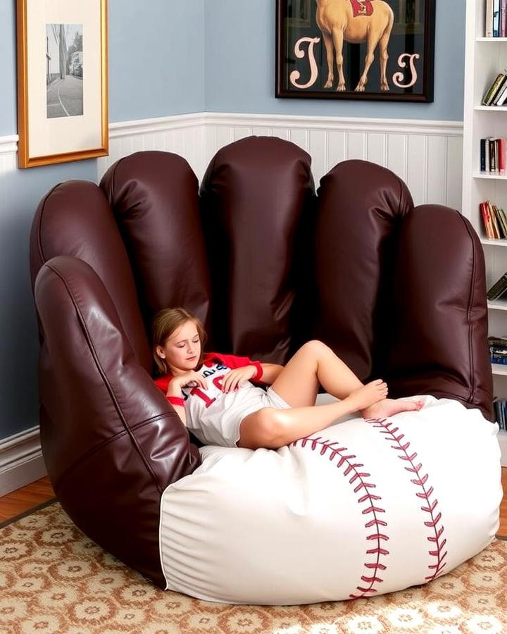 Baseball Glove Bean Bag Chairs