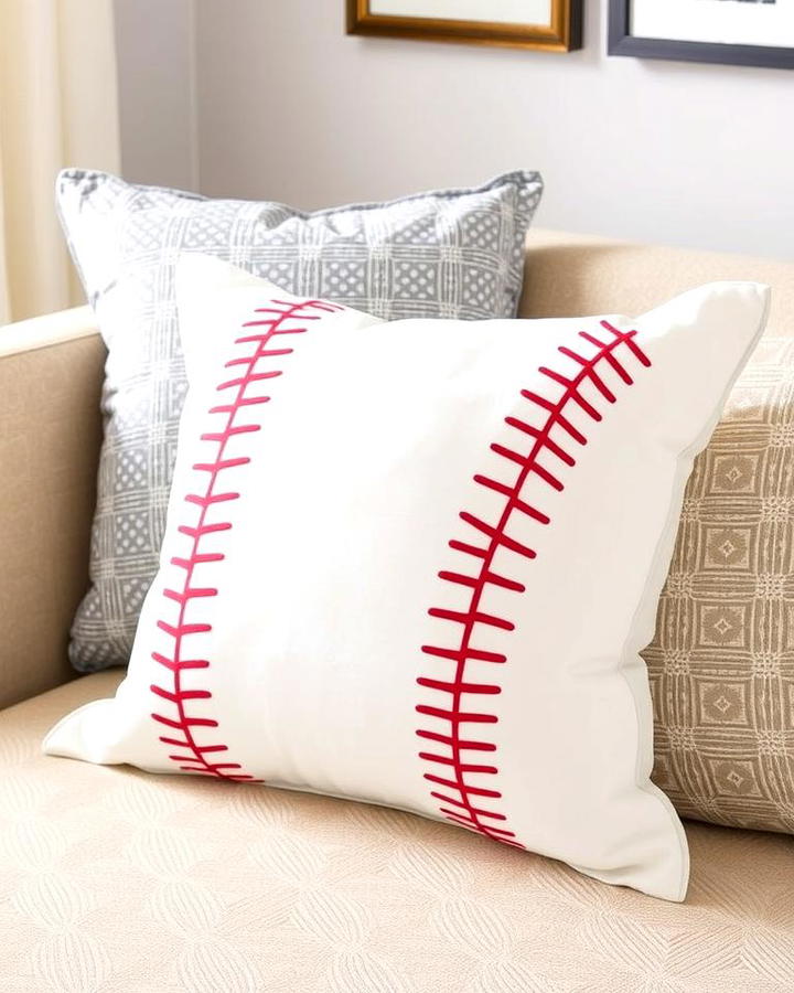 Baseball Stitch Accent Pillows