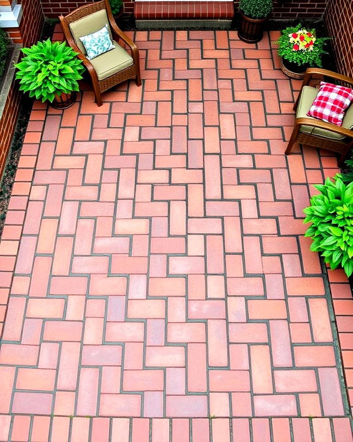 Basket Weave Pattern Patio