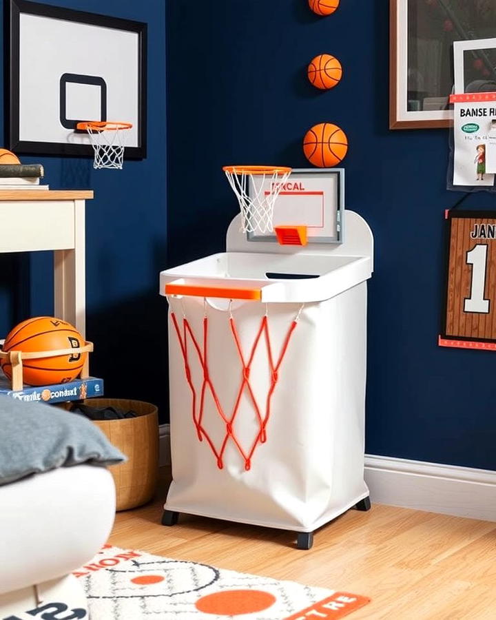 Basketball Hoop Laundry Hamper