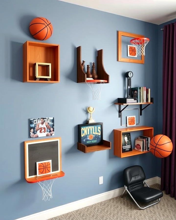 Basketball Shelf Decor