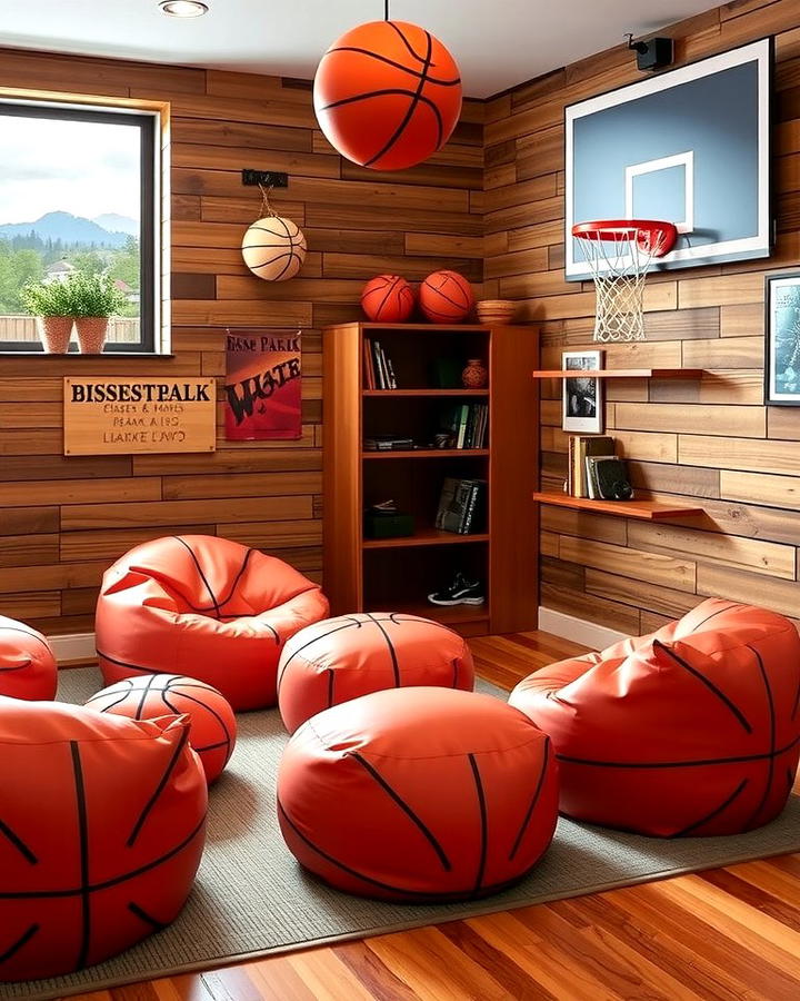 Basketball Themed Bean Bag Chairs