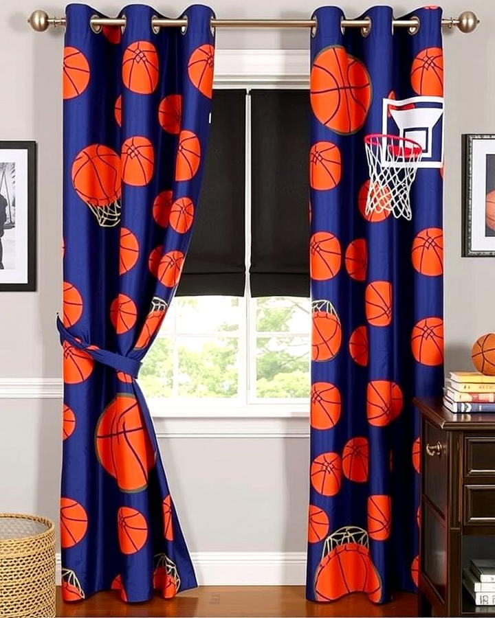 Basketball Themed Curtains