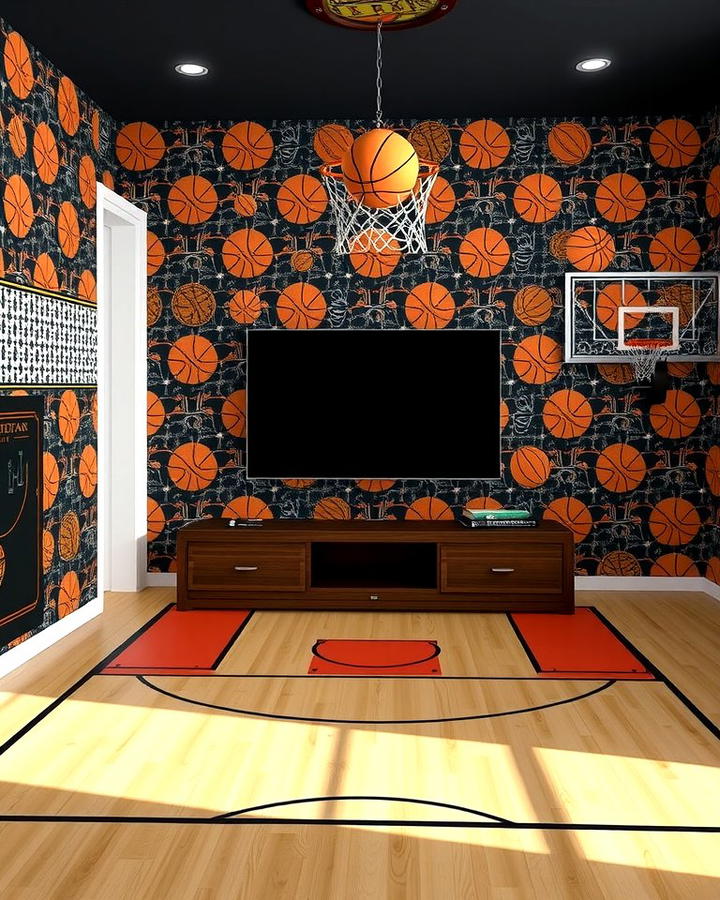 Basketball Themed Wallpaper