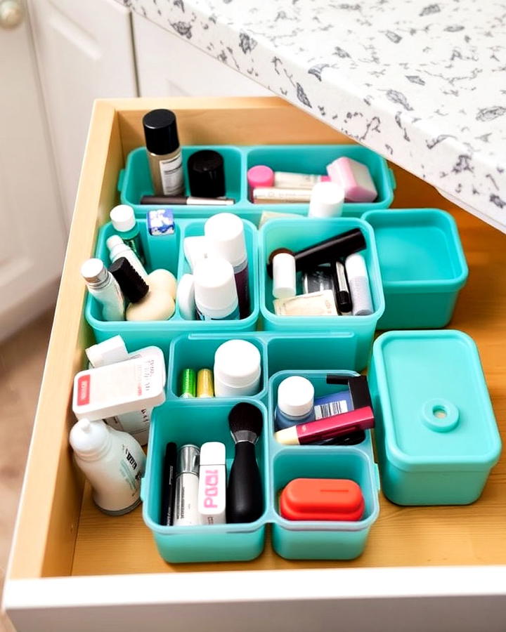 Bathroom Drawer Caddies for Portable Storage