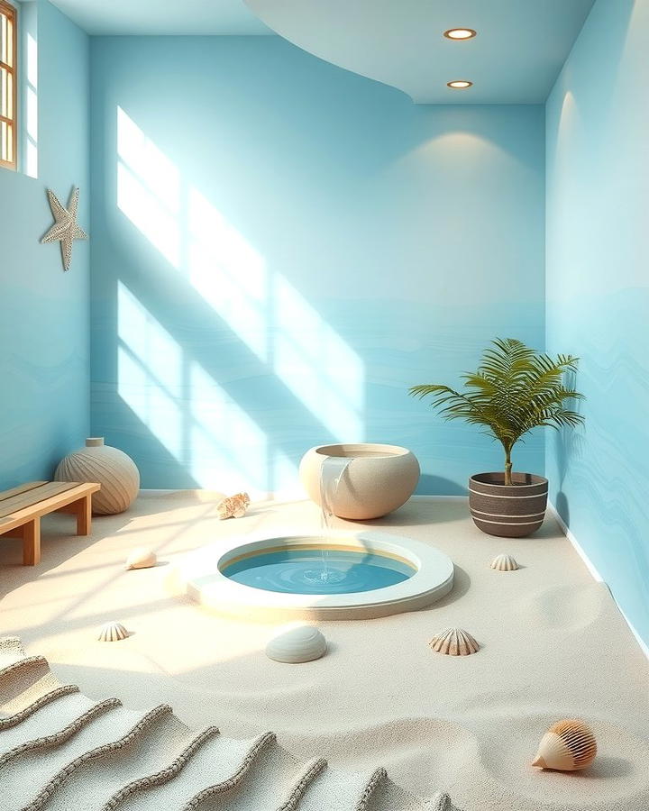 Beach Themed Meditation Room