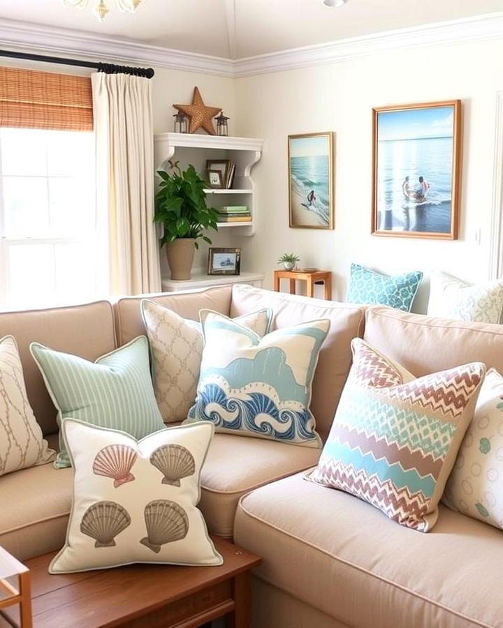 Beach Themed Throw Pillows